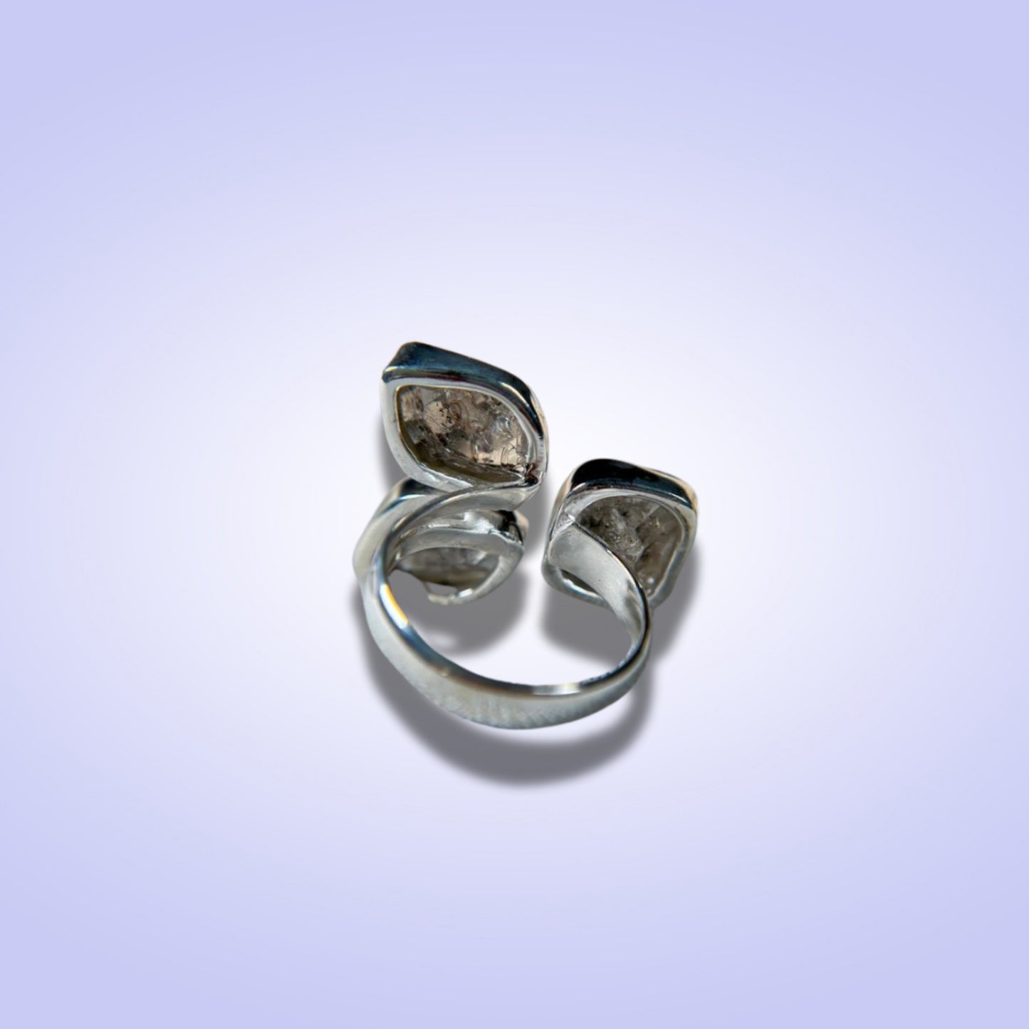 Herkimer Diamond Ring, 925 Sterling Silver Ring