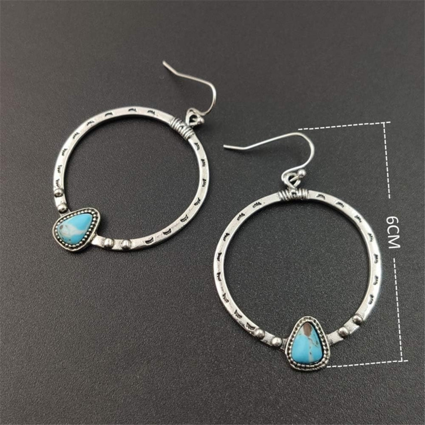 925 Sterling silver Turquoise Earrings, Dangly Earrings, Contemporary Jewellery For Wedding & Anniversary