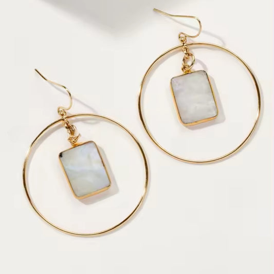 Pretty Attractive Labradorite Or Moonstone Handmade Drop Dangle Stud Earring, Handmade Jewelry For Wedding & Anniversary