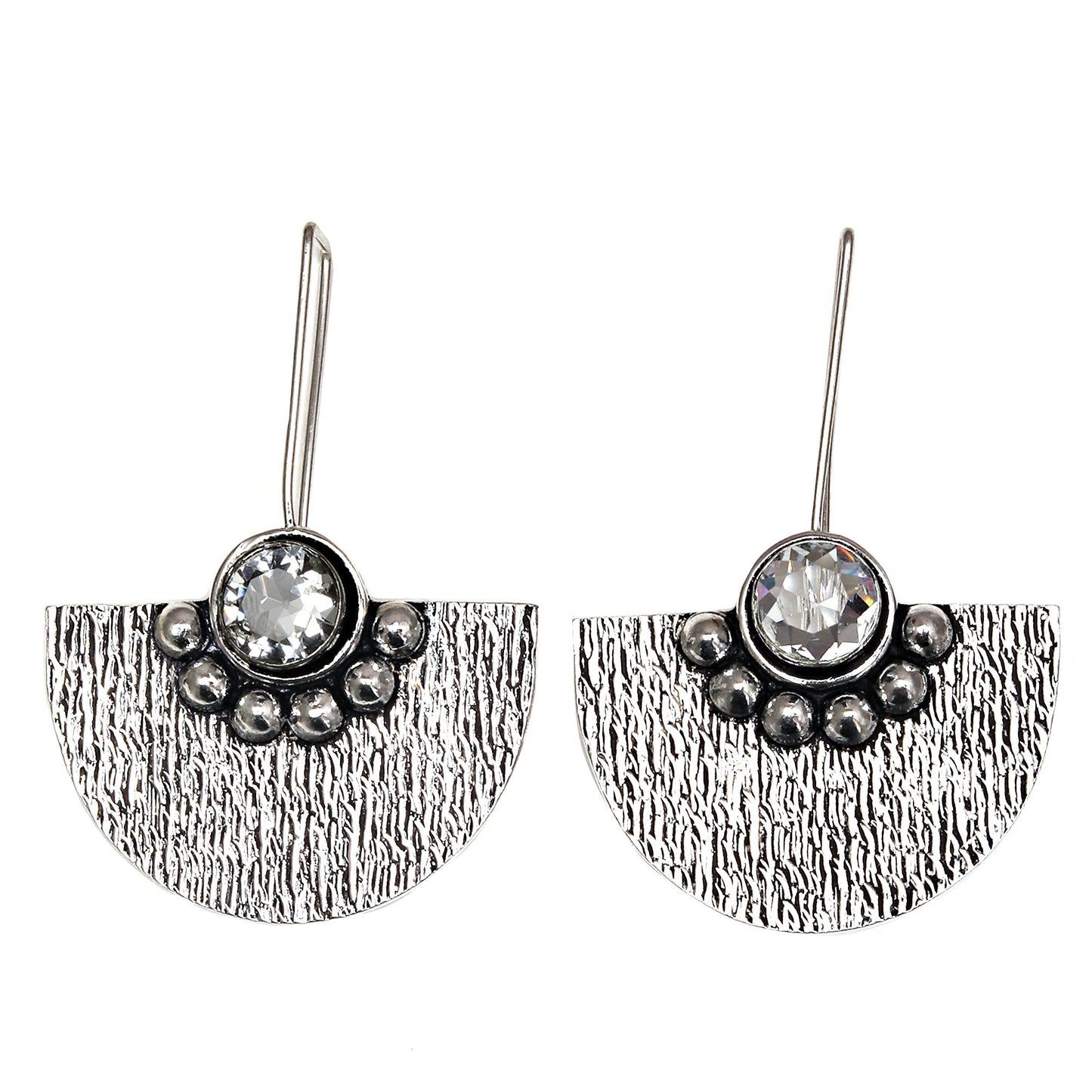 Natural White Topaz Earring In 925 Sterling Silver Gemstone