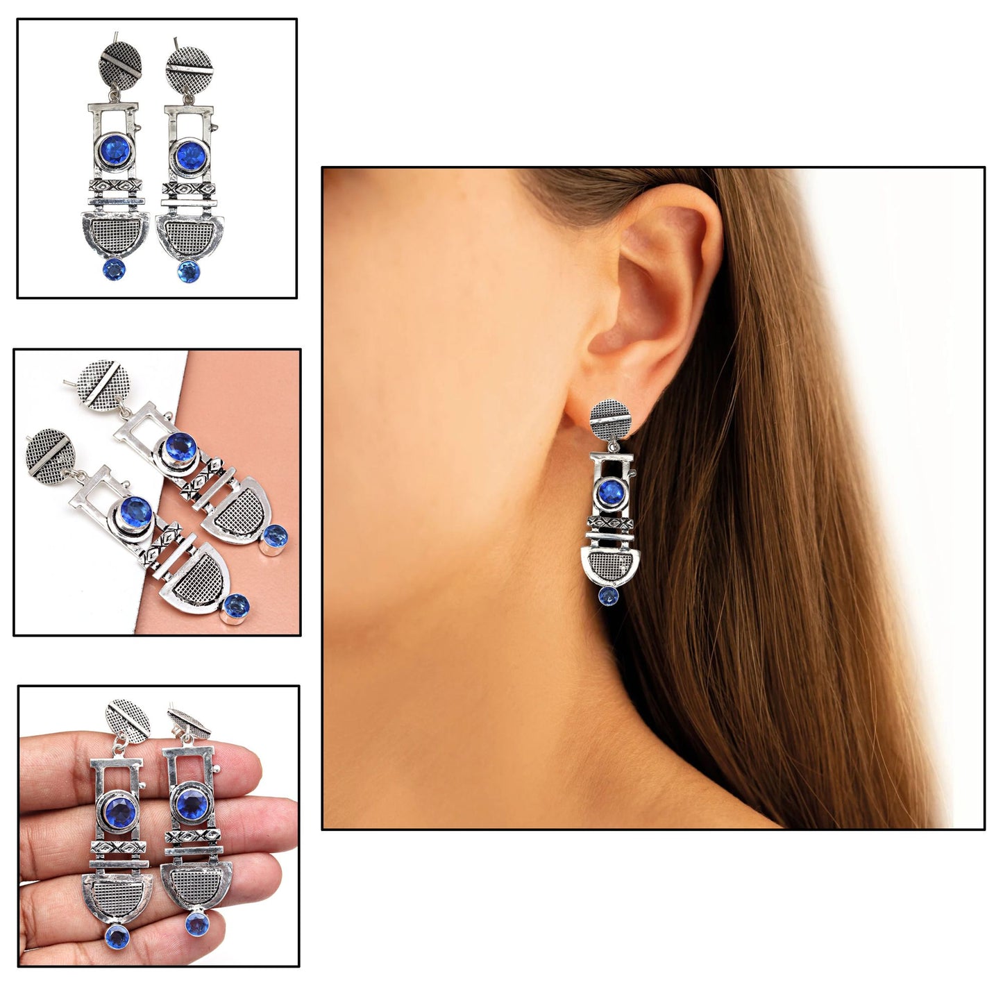 Tanzanite Earrings In 925 Sterling Silver Earrings Gemstones