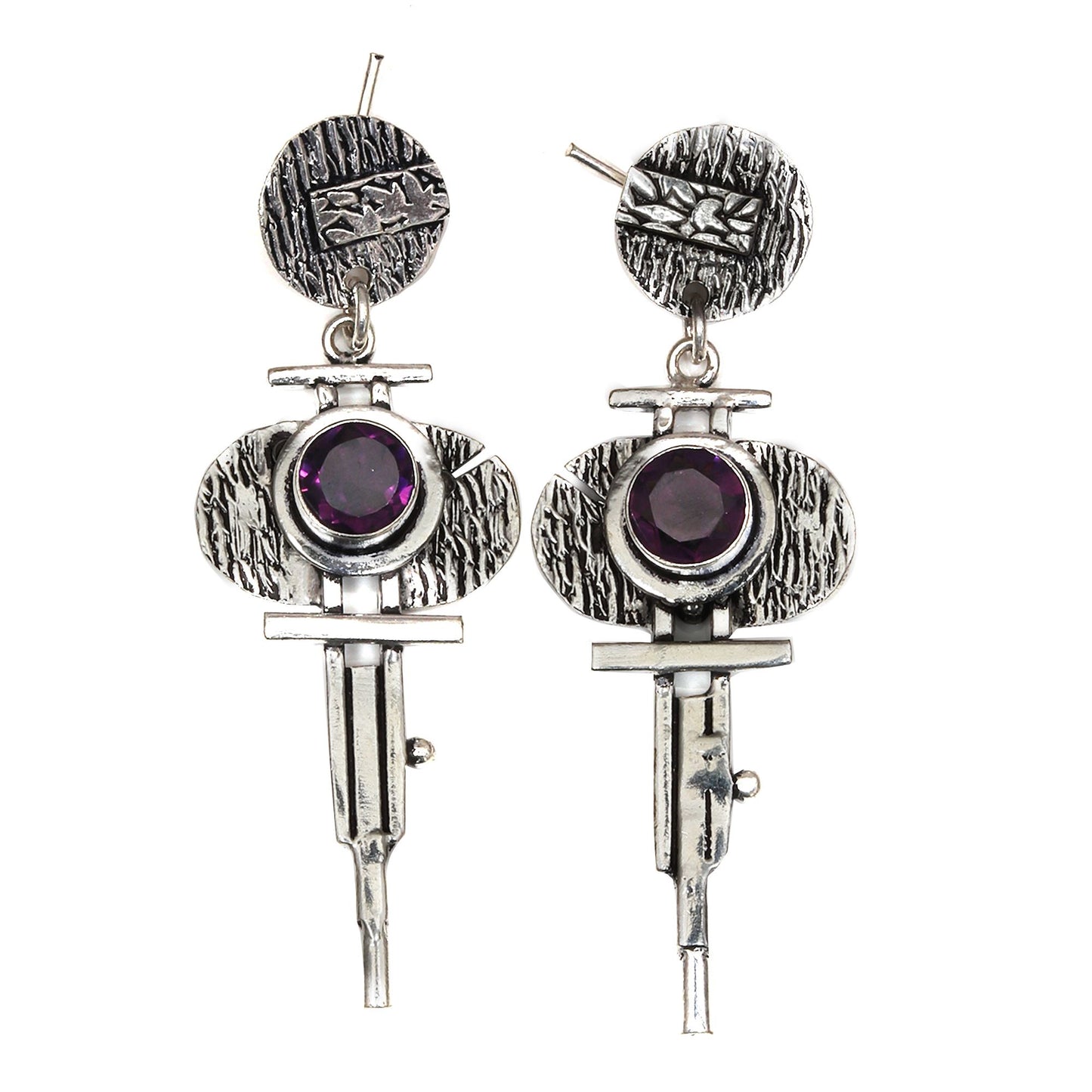 Amethyst Earrings In 925 Sterling Silver Earrings Gemstones