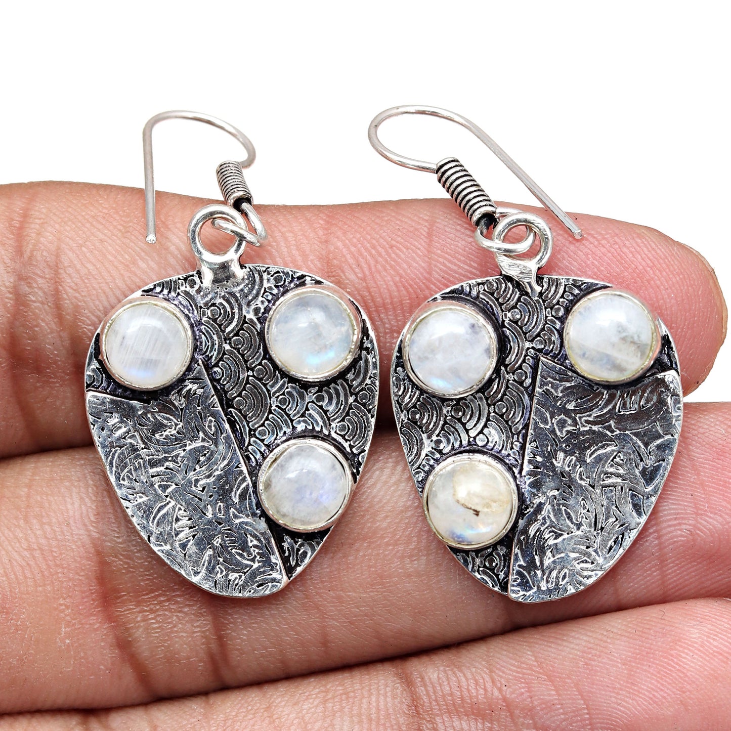 Moonstone Earrings In 925 Sterling Silver Earrings Gemstones