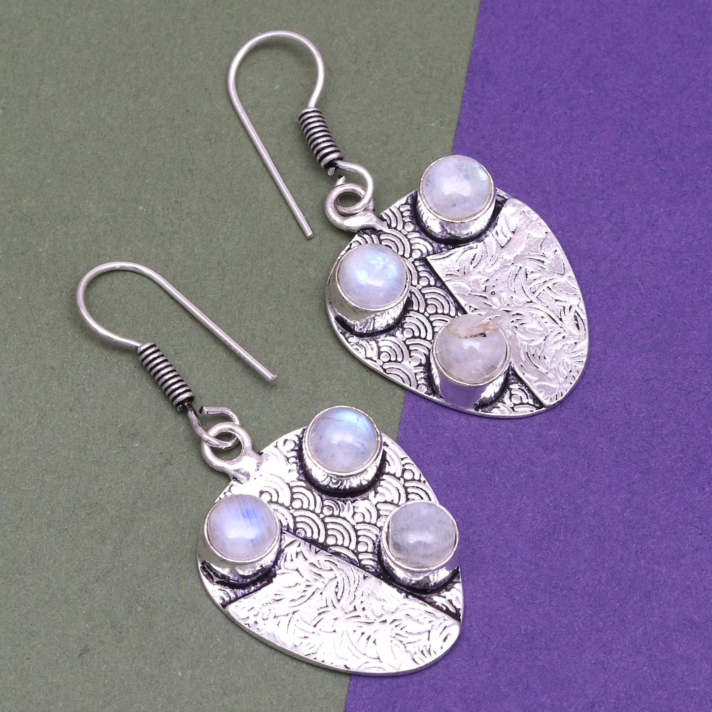 Moonstone Earrings In 925 Sterling Silver Earrings Gemstones