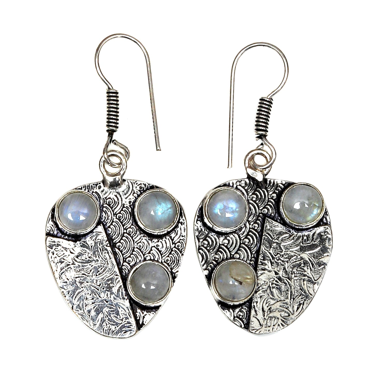 Moonstone Earrings In 925 Sterling Silver Earrings Gemstones