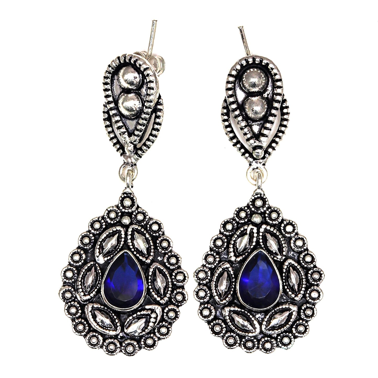 Tanzanite Earring In 925 Silver