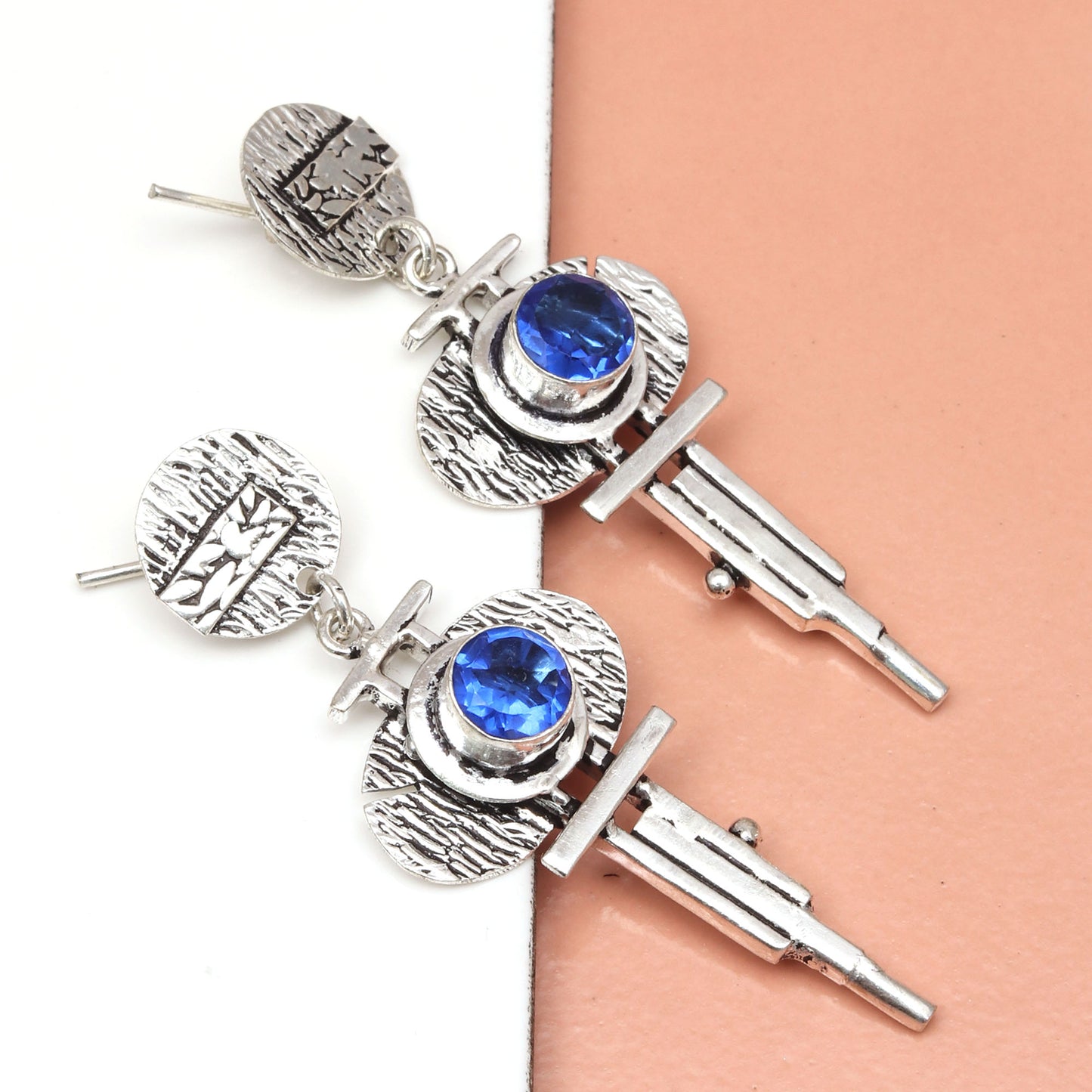 Tanzanite Earring in 925 Silver for Women & Girls