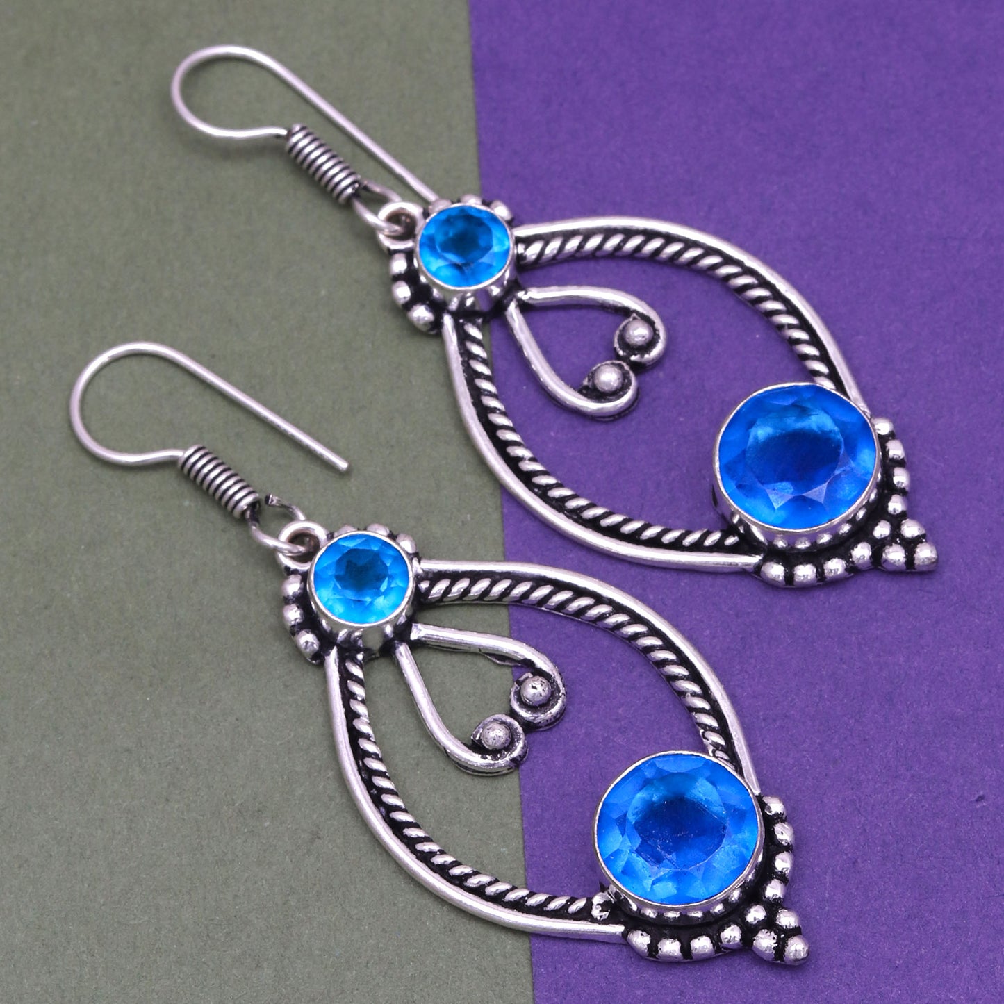 Tanzanite quartz Earring For Special Occasion