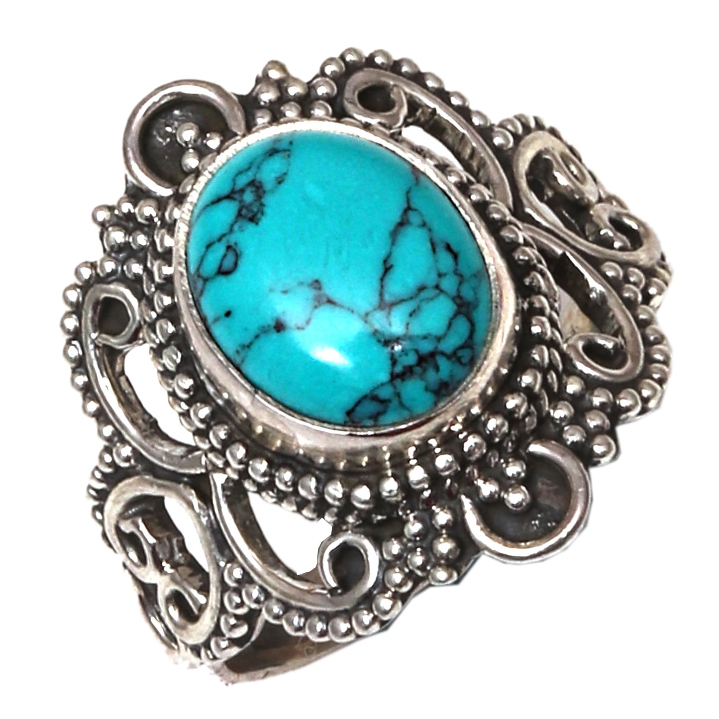 Blue Turquoise Ring In 925 sterling silver, Designer Ring, Natural Turquoise Handmade Ring For Every Occasions