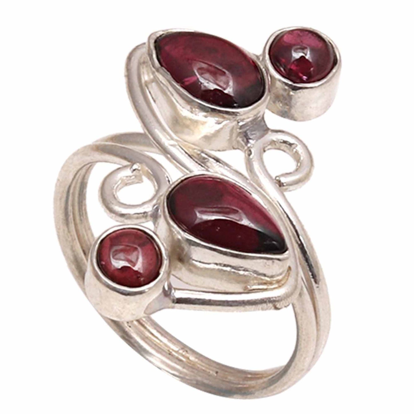 Mozambique garnet Ring In 925 sterling silver, Designer Ring, Natural Turquoise Handmade Ring For Every Occasions