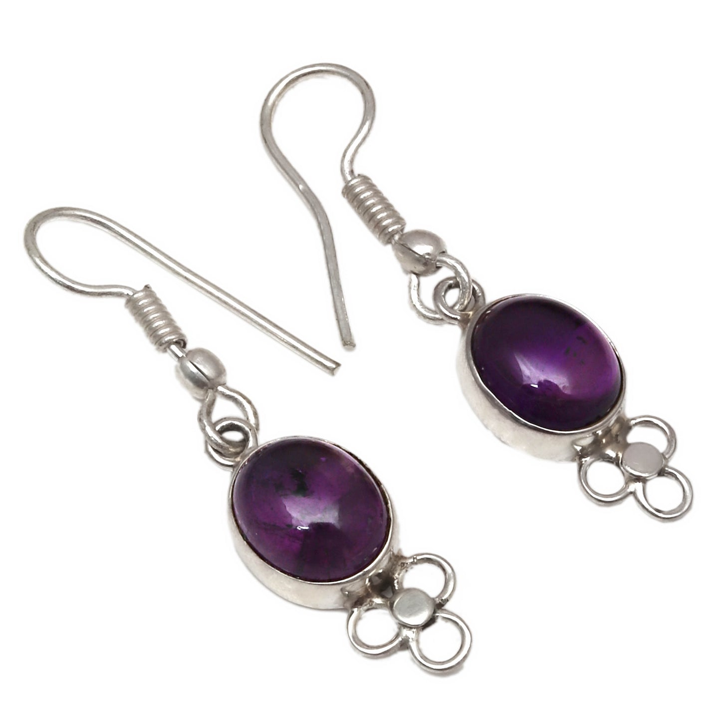 Pretty Attractive Amethyst Handmade Drop Dangle Stud Earring In 925 Sterling Silver Jewelry For Wedding & Anniversary