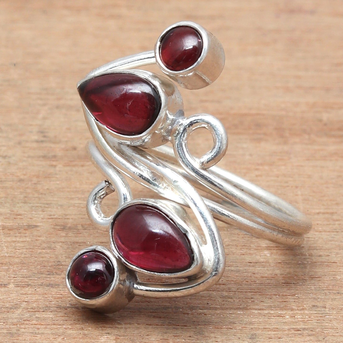 Mozambique garnet Ring In 925 sterling silver, Designer Ring, Natural Turquoise Handmade Ring For Every Occasions