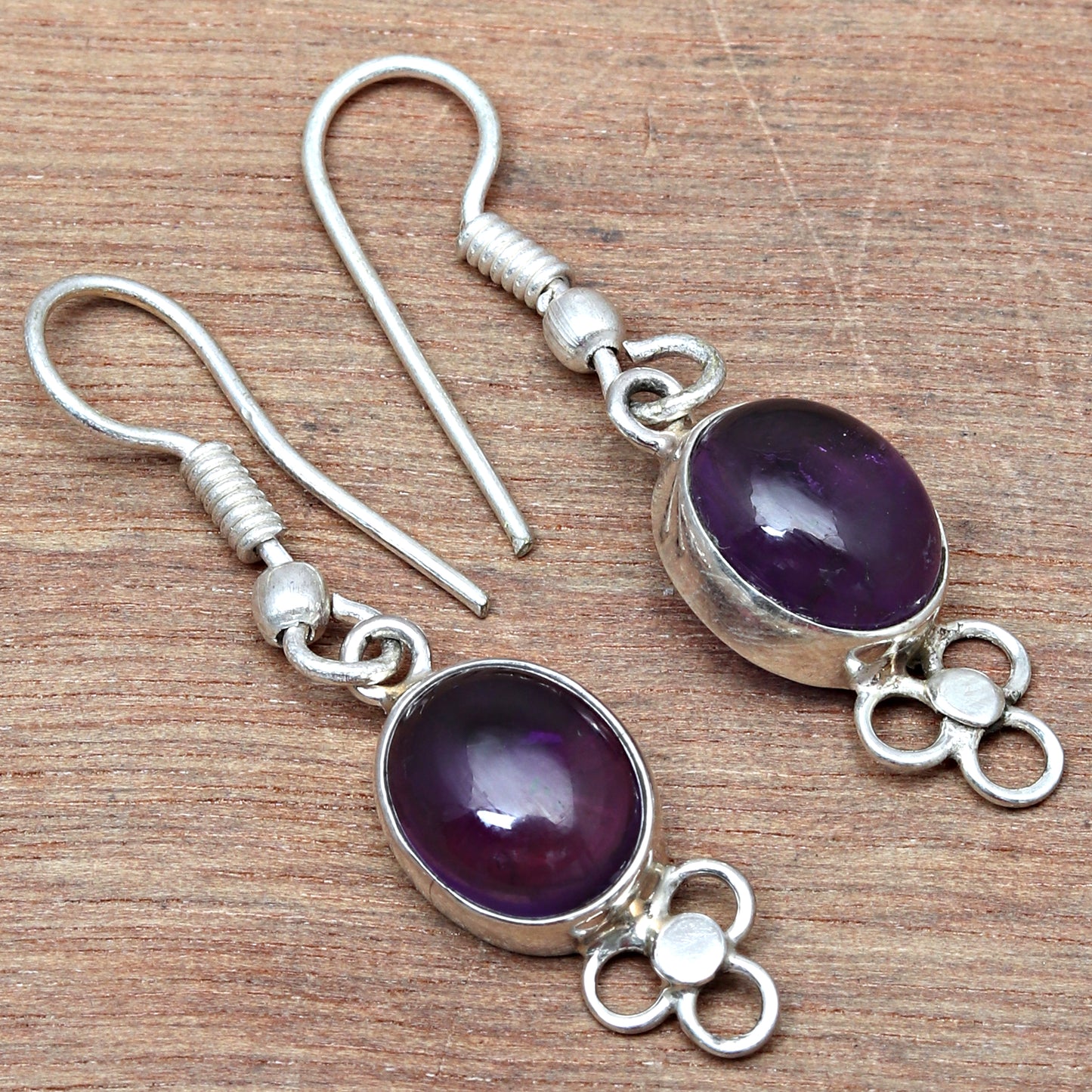 Pretty Attractive Amethyst Handmade Drop Dangle Stud Earring In 925 Sterling Silver Jewelry For Wedding & Anniversary