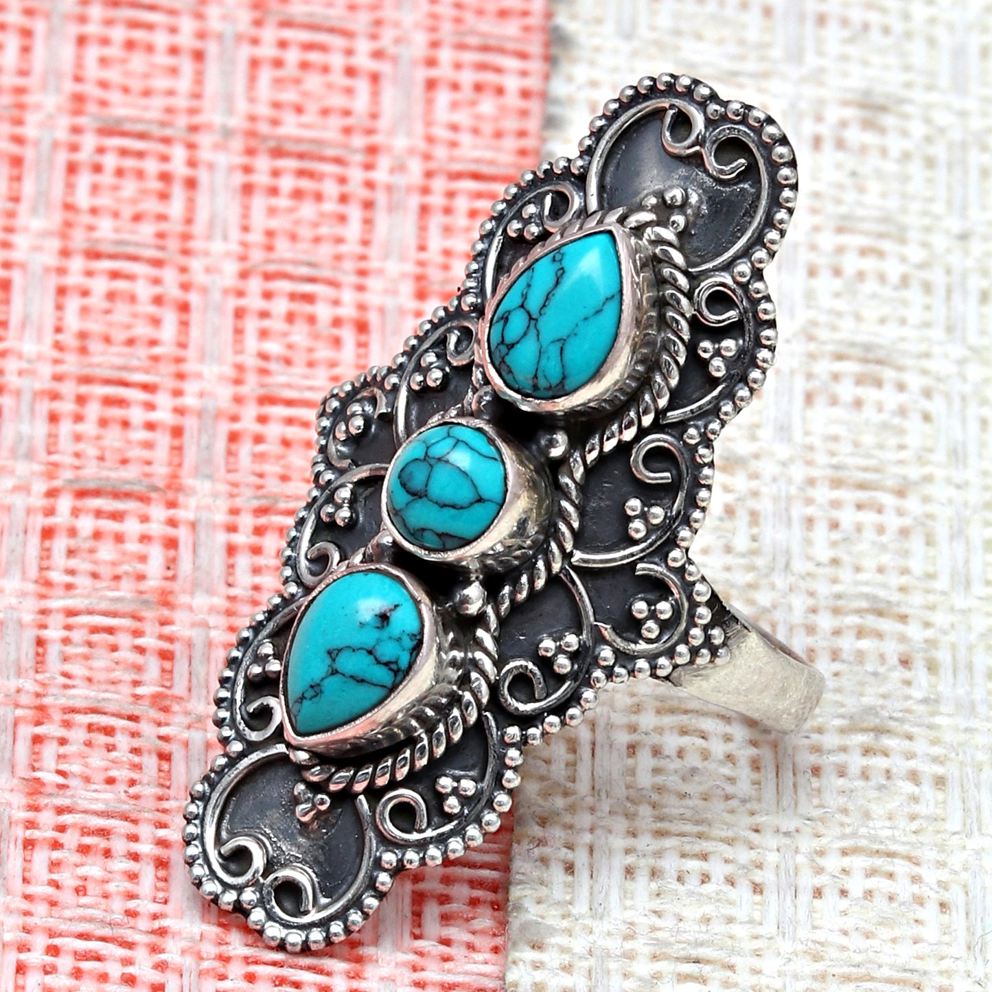 Natural Turquoise ring Gemstone Handmade 925 Solid Sterling Silver Jewelry Ring, Statement Ring Jewelry For Wedding & Anniversary