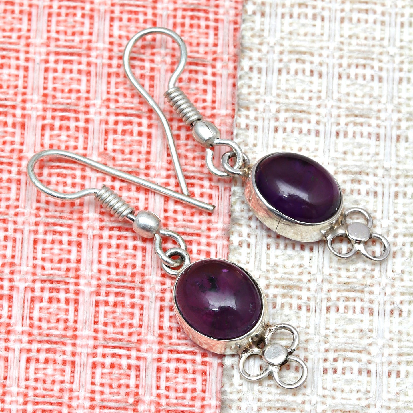 Pretty Attractive Amethyst Handmade Drop Dangle Stud Earring In 925 Sterling Silver Jewelry For Wedding & Anniversary