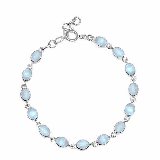 "Moonstone Bracelet - Elegant Natural Gemstone Jewelry"